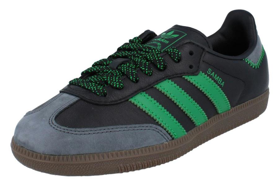 Adidas Originals Samba Og Womens Trainers  IE6520 - Black Green IE6520 - Photo 0