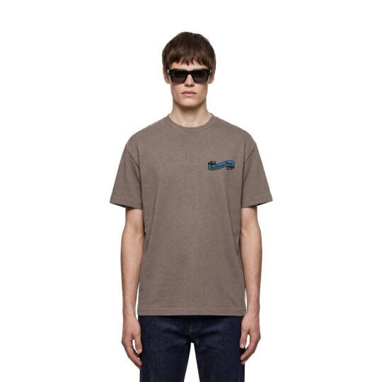 By Lanvin Paris Ribbon Logo Brown T-Shirt