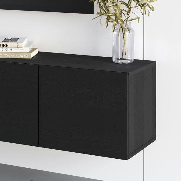 Decortie Daroca Floating Wall-Mounted TV Unit up to 65-Inch TVs 180cm(W) Soft-Close 4 Doors TV Cabinet for Living Room
