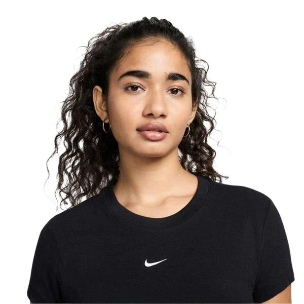 Nike Womens/Ladies Chill Knitted T-Shirt - Black/White - 