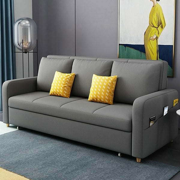 Gabriel Two Seater Sofa Bed, 2m Dark Grey For Display With Damage-Weilai Concept-Weilai Concept