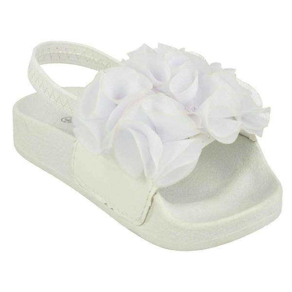 Spot On Girls Spot On Ruffle Vamp Sliders