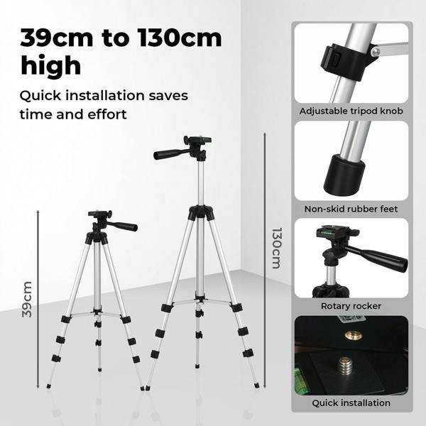 Traderight Green Laser Level 360° Self Leveling IP54 Water Resist with Tripod