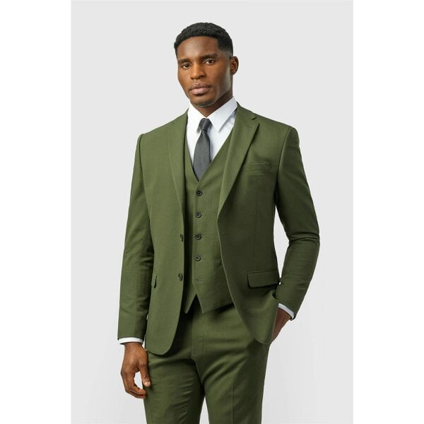 Limehaus Slim Fit Olive Jacket