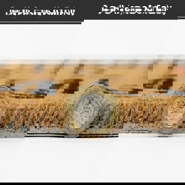 JVL Eco-Friendly Latex Backed Coir Entrance Doormat, 45x75cm - Kindness