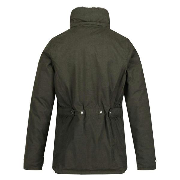 Regatta Womens/Ladies Leighton Plaid Waterproof Jacket - Dark Khaki - 