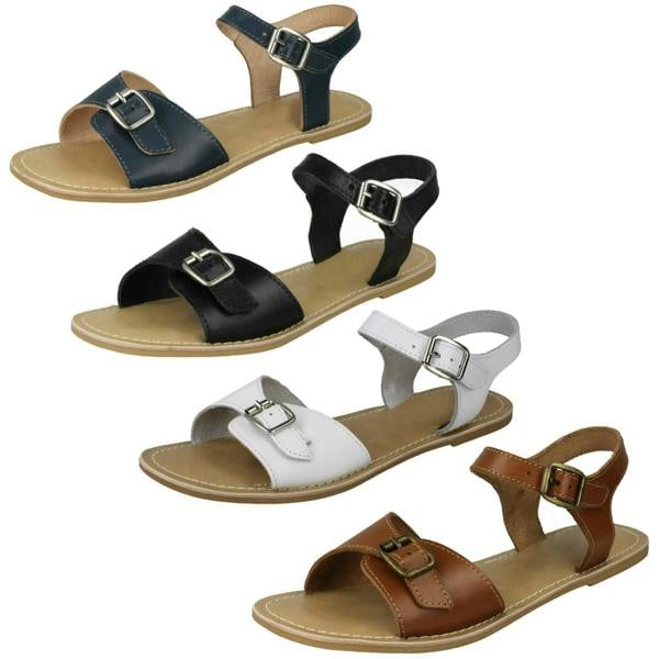 Leather Collection Ladies Leather Collection Ankle Strap Sandals