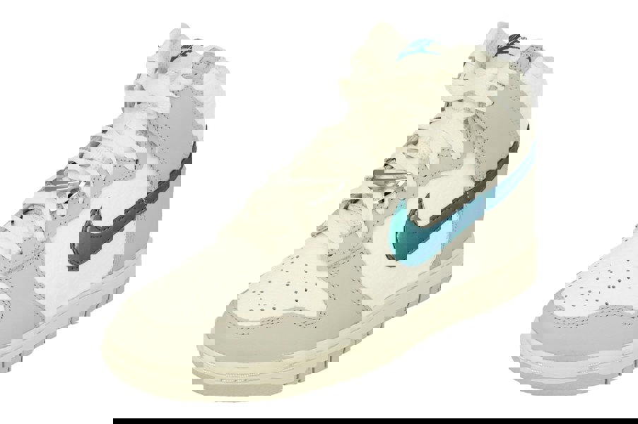 Nike Womens Dunk Hi Fls Trainers Dr7855  100 - Summit White Grey Fog 100 - Photo 0