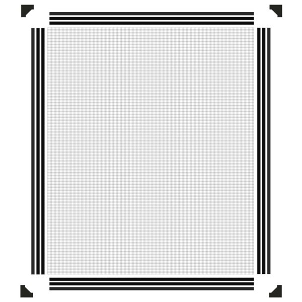 Berkfield Magnetic Insect Screen for Windows Anthracite 100x120 cm