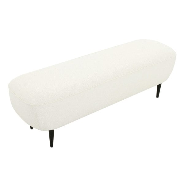 Furniture Edit Denise Cream Boucle Bench