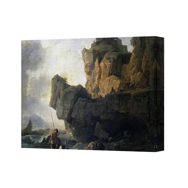 Benjamin Tate Design Majestic Coastal Cliff Landscape Canvas Wall Art Print