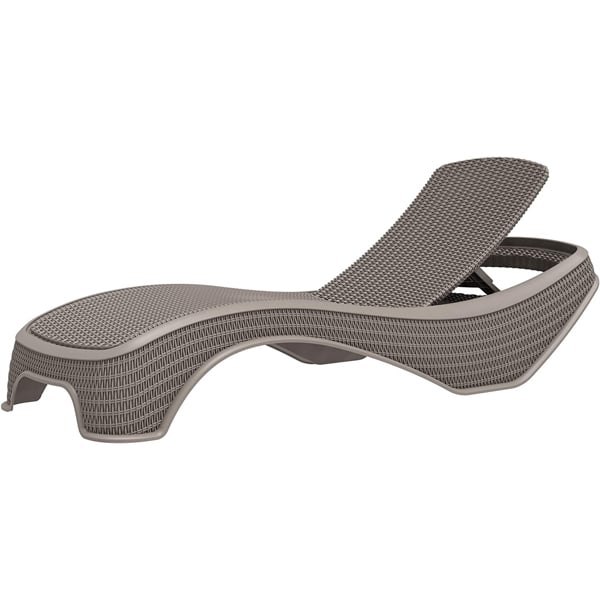 Centurion Supports MALDIVES Grey Prestigious Outdoor Rattan-Style Adjustable Sun Lounger Pair