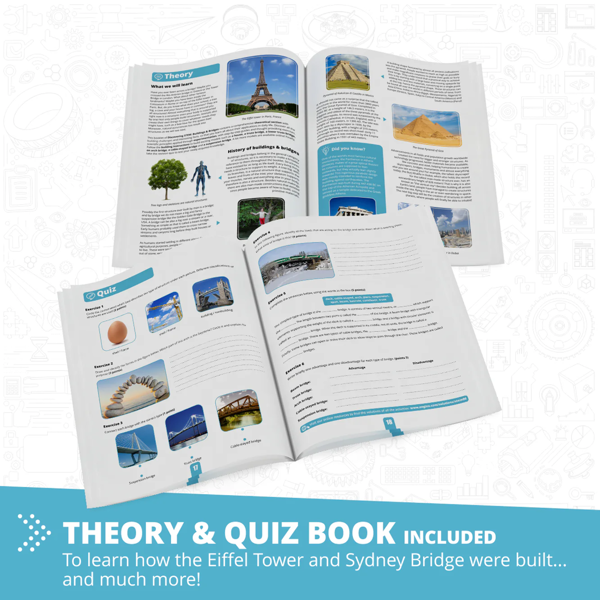 Engino STEM Architecture Set: Eiffel Tower and Sydney Harbour Bridge