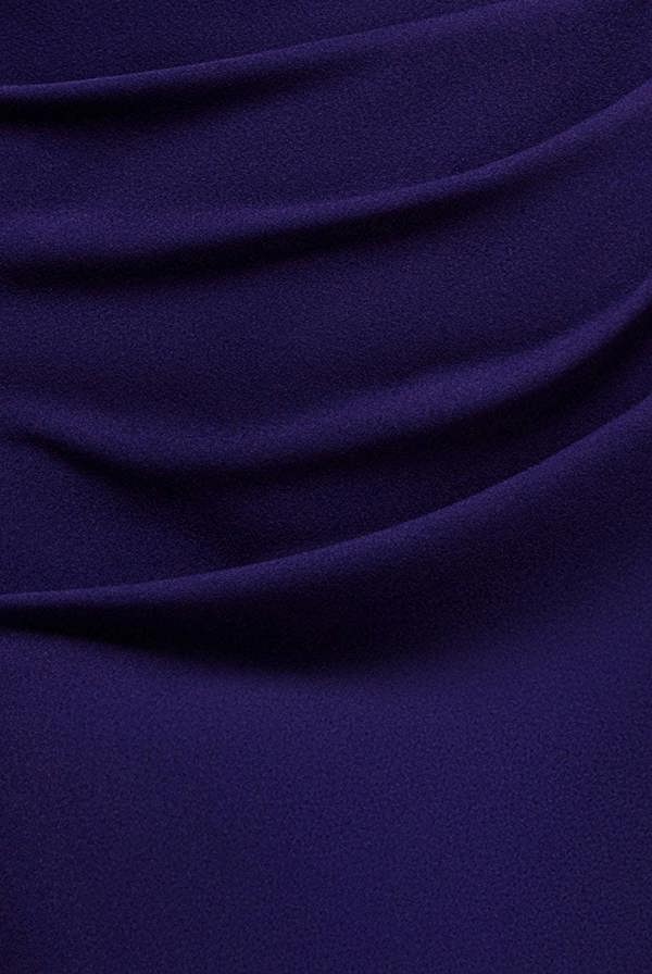 Off Shoulder Bardot Maxi Dress With  Split Cape Sleeves - Deep Purple DR5254