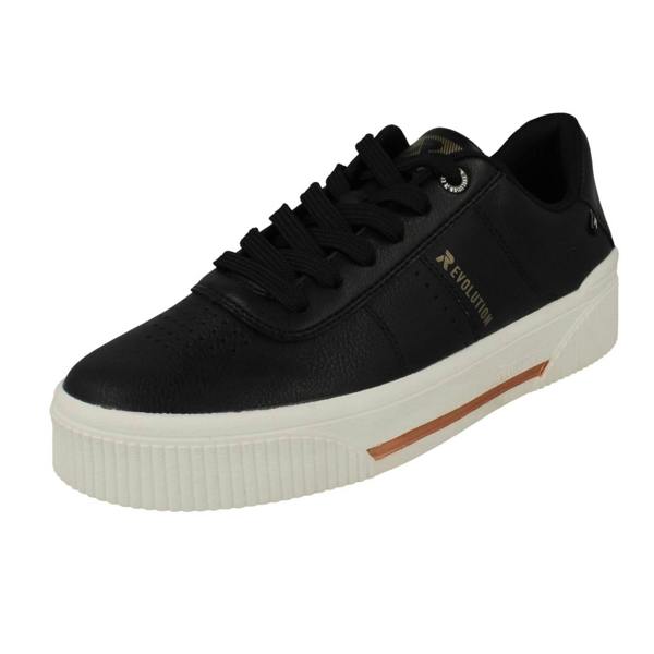 Rieker Ladies Revolution By Rieker Lace Up Platform Trainers W0702