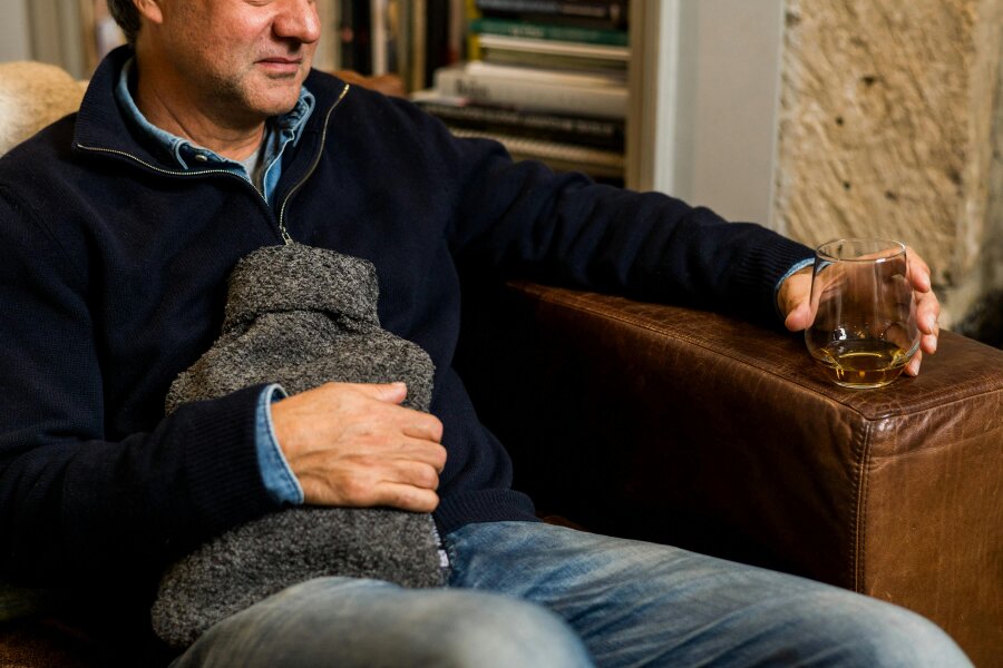 CosyPanda Graphite Fleece Hot Water Bottle
