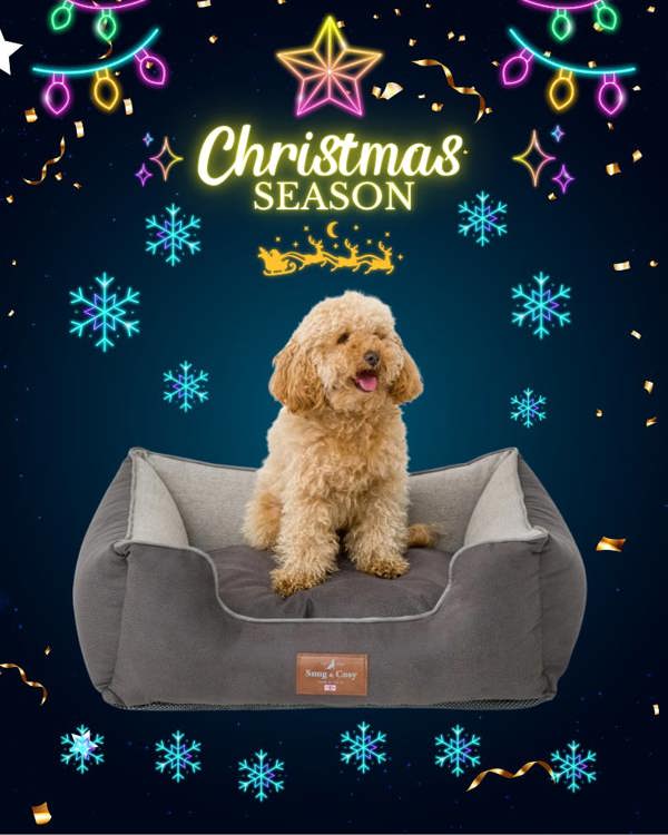 Snug and Cosy Pets ELEGANCE Faux Leather High Sided Orthopaedic Dog Pet Bed