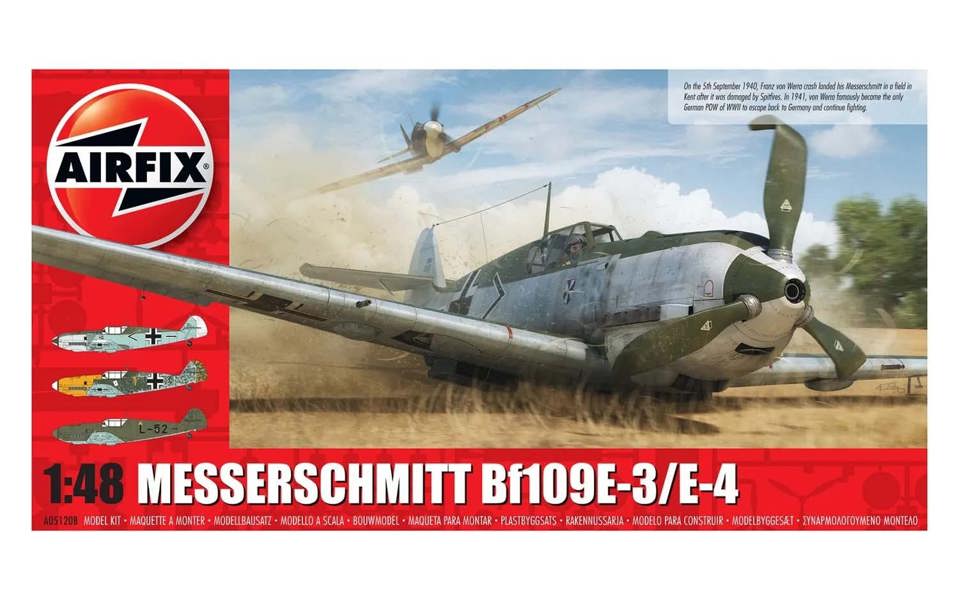 Airfix German Messerschmitt Bf109E-3/E-4 (1:48 Scale)