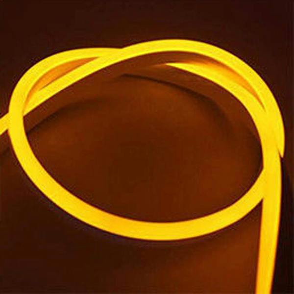 ENER-J 12V LED Neon Rope Light 3m, IP65 Waterproof Flex Tube, 3000K Warm White, Plug & Play with UK Power Adapter