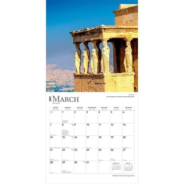 UNESCO World Heritage Sites Calendar 2027, Wall Calendars, Month To View, Travel, Gift