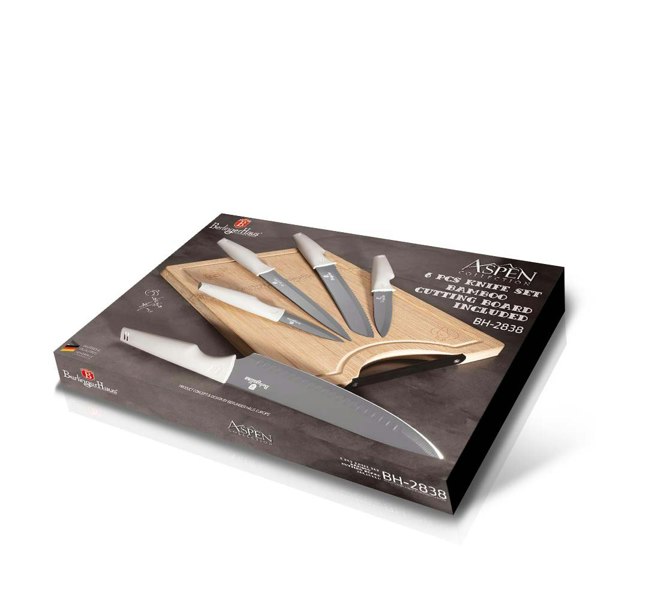 Berlinger Haus Stylish 6-Piece Knife Set with Bamboo Board