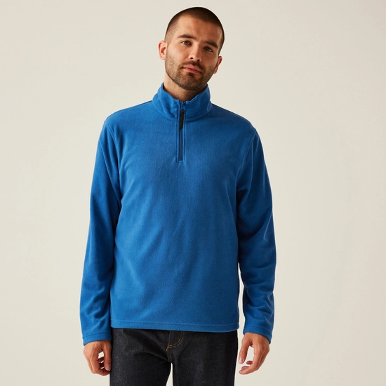 Regatta Mens Micro Zip Neck Fleece Top - Royal Blue