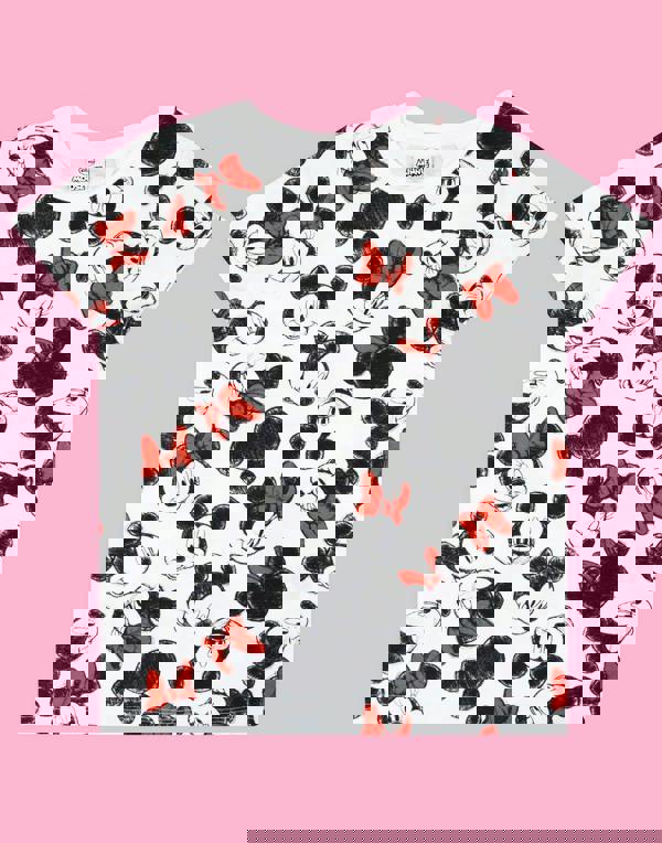 Disney Girls White Minnie Mouse Short Sleeved T-Shirt