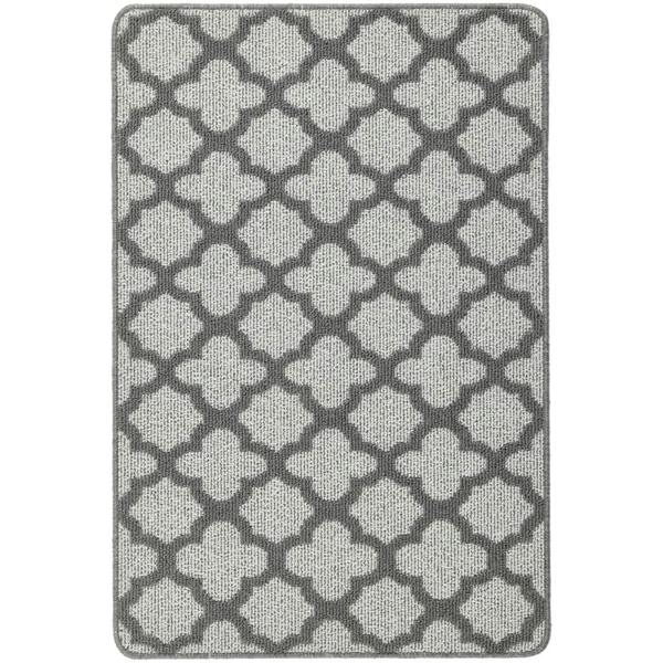 Moroccan Grey Washable Mat and Runner Eco-Friendly | THE RUGS
