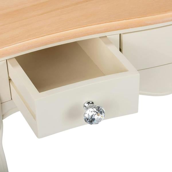 Statement Furniture Juliette Dressing Table Set with Trinket Mirror and Crystal Handles. French Vanity Table, Stool, Mirror with Storage