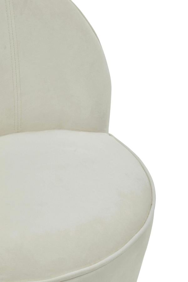 Interiors by Premier Kids Tamra Cream Velvet Gold Base Chair