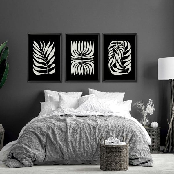 Art on Bedroom Walls | Set of 3 wall art prints