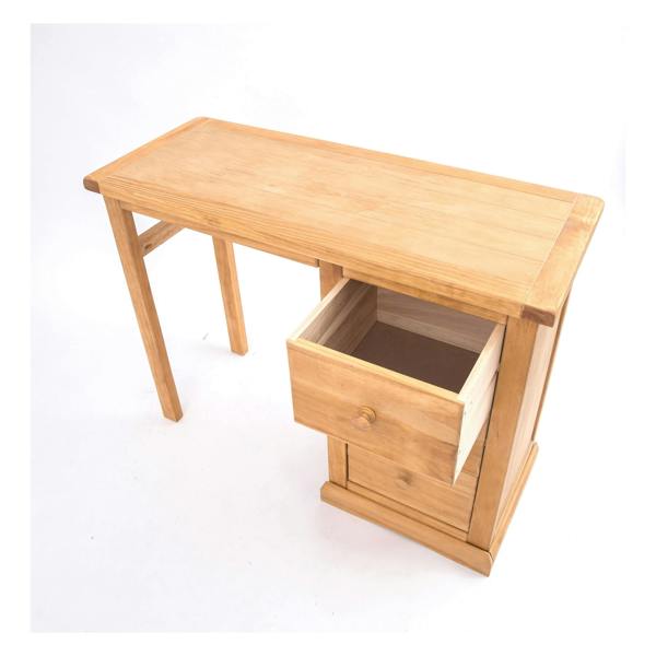 Cabinet Bits Lucca 3 Drawer Desk - Dressing Table Wood Knob