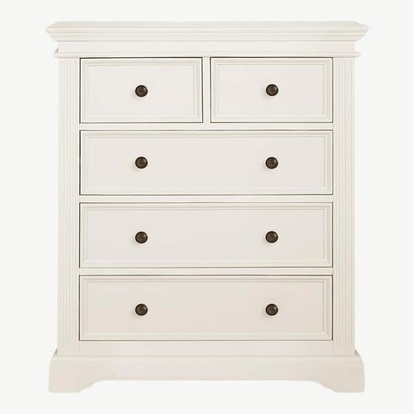 Statement Furniture Gainsborough Chest of Drawers, 2 Over 3 Large Bedroom Storage Assembled