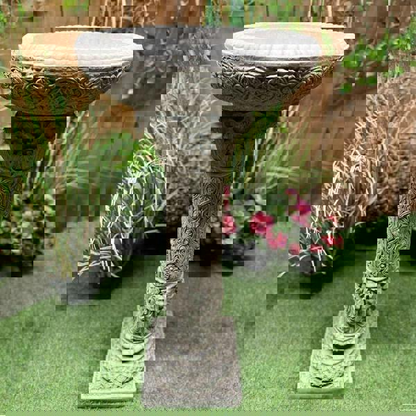 Roman Design very detailed Stone cast Birdbath