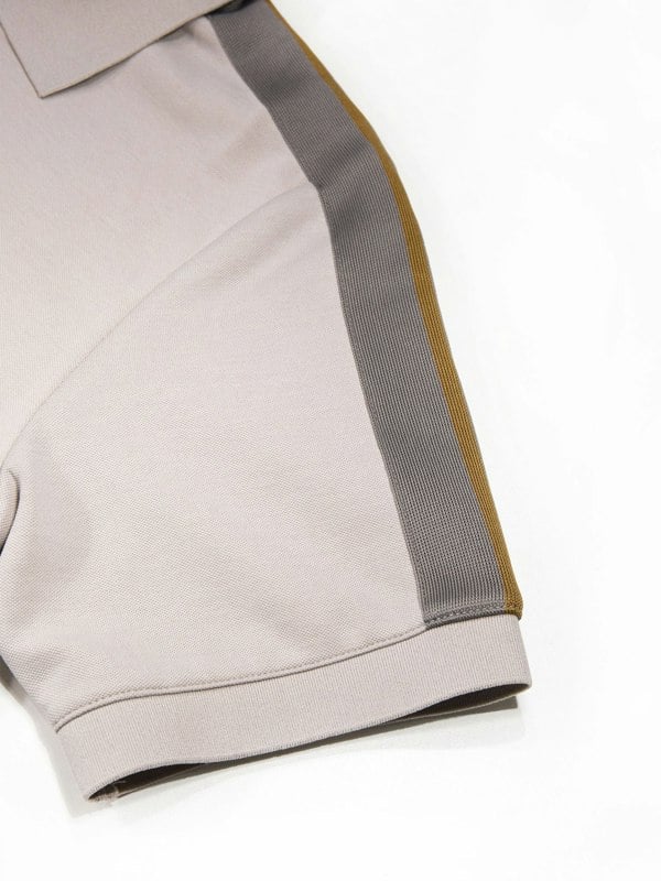 Luke 1977 Luke1977 Caltech 1000 Zip Polo Shirt - Cement Concrete