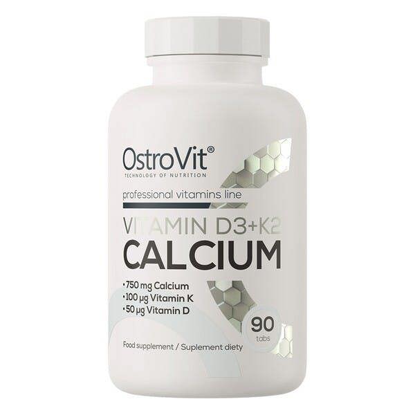 OstroVit Vitamin D3 + K2 Calcium - 90 tabs