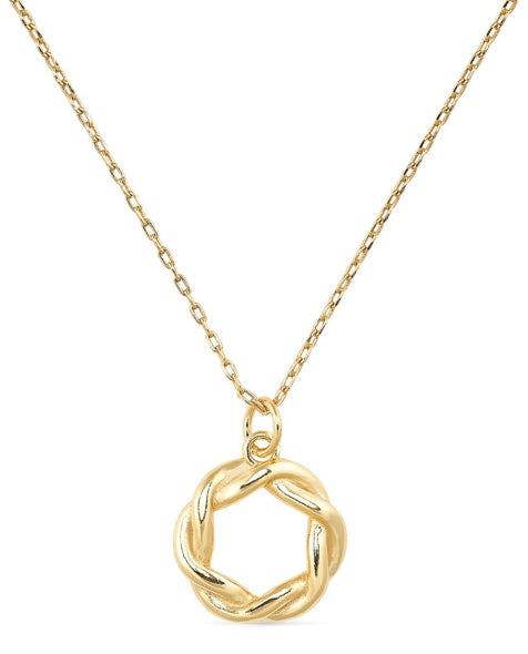 14K Gold Circle Necklace - Necklaces - Elk & Bloom