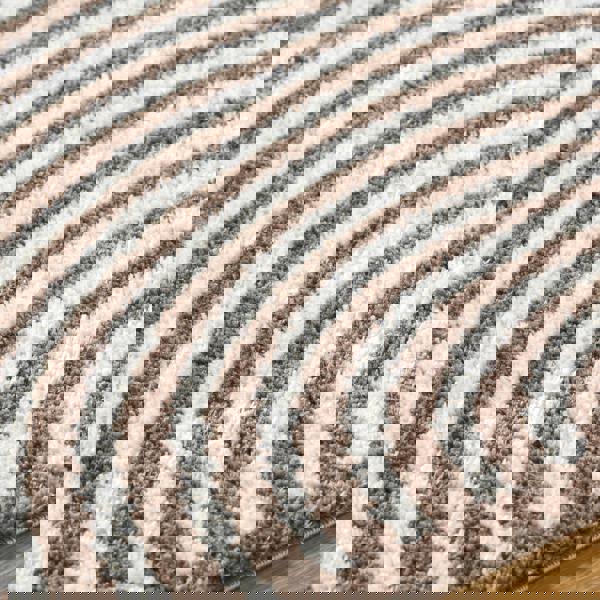 Livabliss Fossay Shag-Washable Beige Brown Modern High Pile Rug