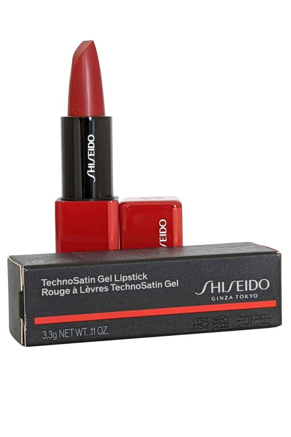 Shiseido Technosatin Gel Lipstick  Red Shift #416 3.3g