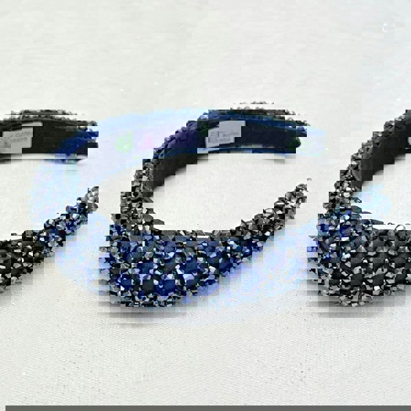 Navy Sparkly Headband Navy Beaded Headband Shimmer