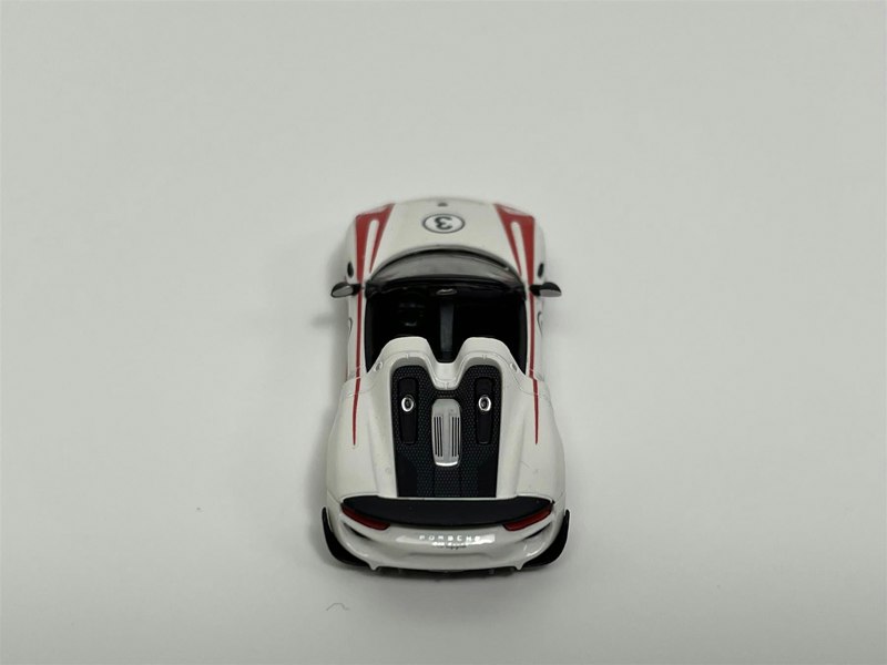 Minichamps Porsche 918 Spyder Salzburg Racing Design 2013 White With Red Stripes 2013 1:87 Minichamps 870062137