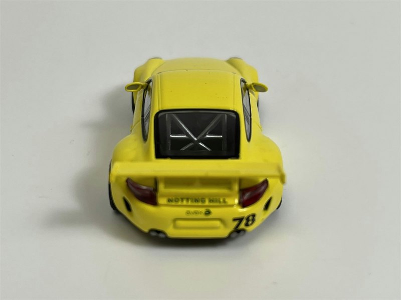 Pop Race Porsche RWB 997 Notting Hill Yellow 1:64 Scale PR640014