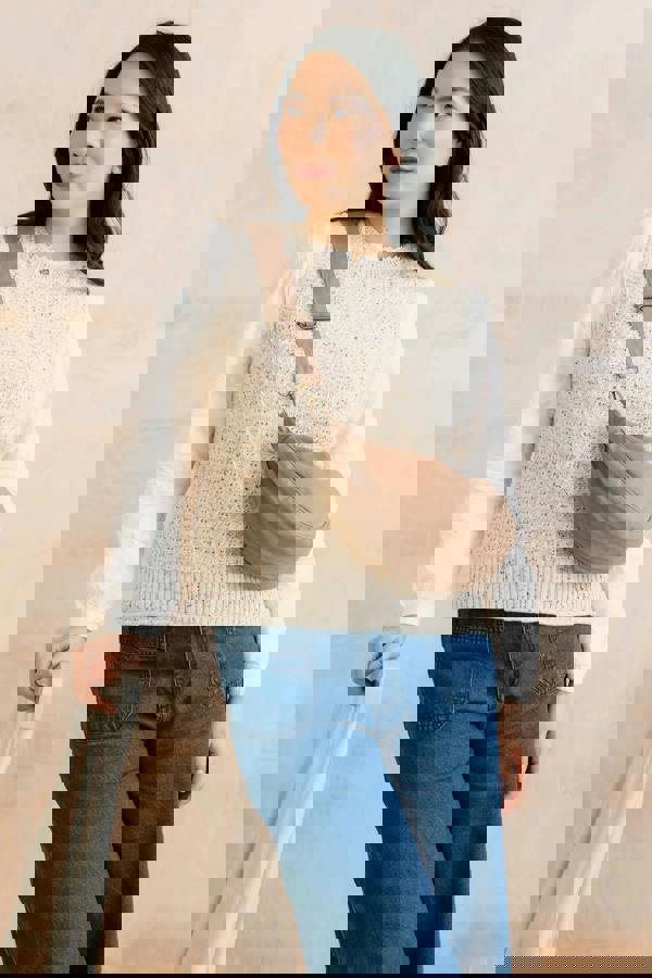 Lily & Me Eva Cotton Knit Tank Top Ecru