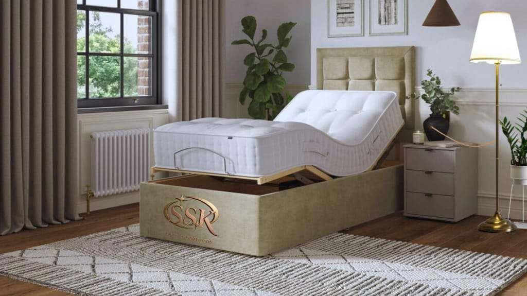 Small Double (4ft x 6ft6) Electric Adjustable Bed With Memory Mattress