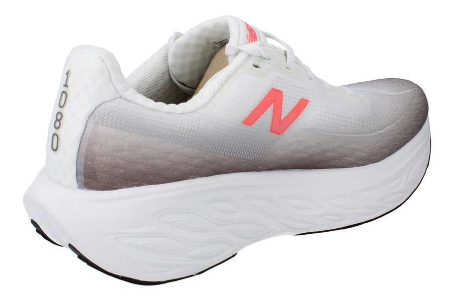New Balance 1080 V14 Mens Running Trainers  M108014F - White Grey M108014F - Photo 2