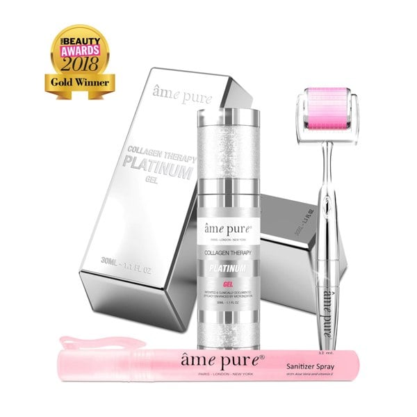 Âme Pure CIT FACE ROLLER PLATINUM - Microneedling Derma Roller Kit