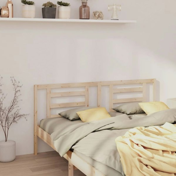 Berkfield Bed Headboard 206x4x100 cm Solid Wood Pine