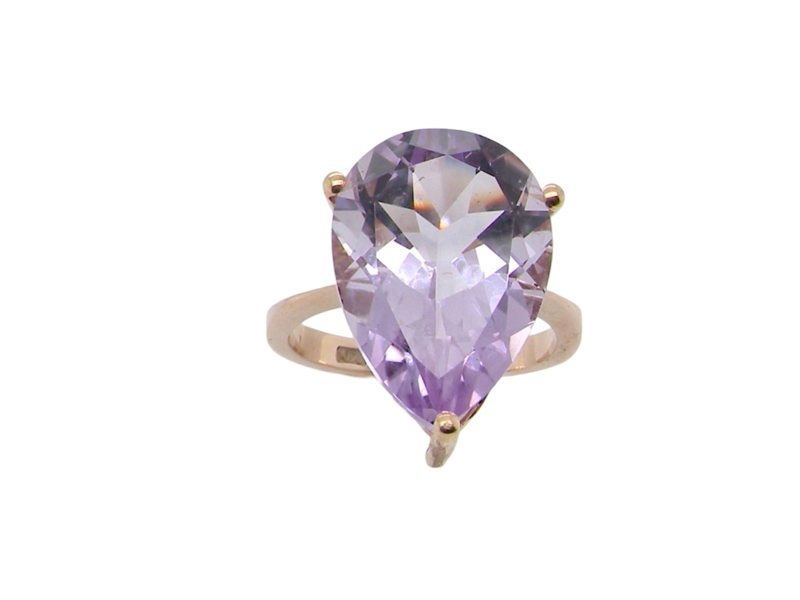 Vintage Tom A handmade Amethyst dress ring