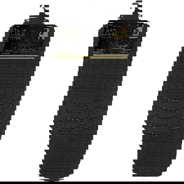 JVL Rubber Luxury Quality Heavy Duty Universal 4 Piece Car Mat Set, Black