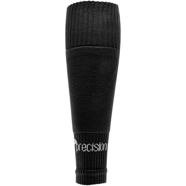 JUNIOR SIZE 12-6 Pro Footless Sleeve Football Socks - BLACK - Stretch Fit 